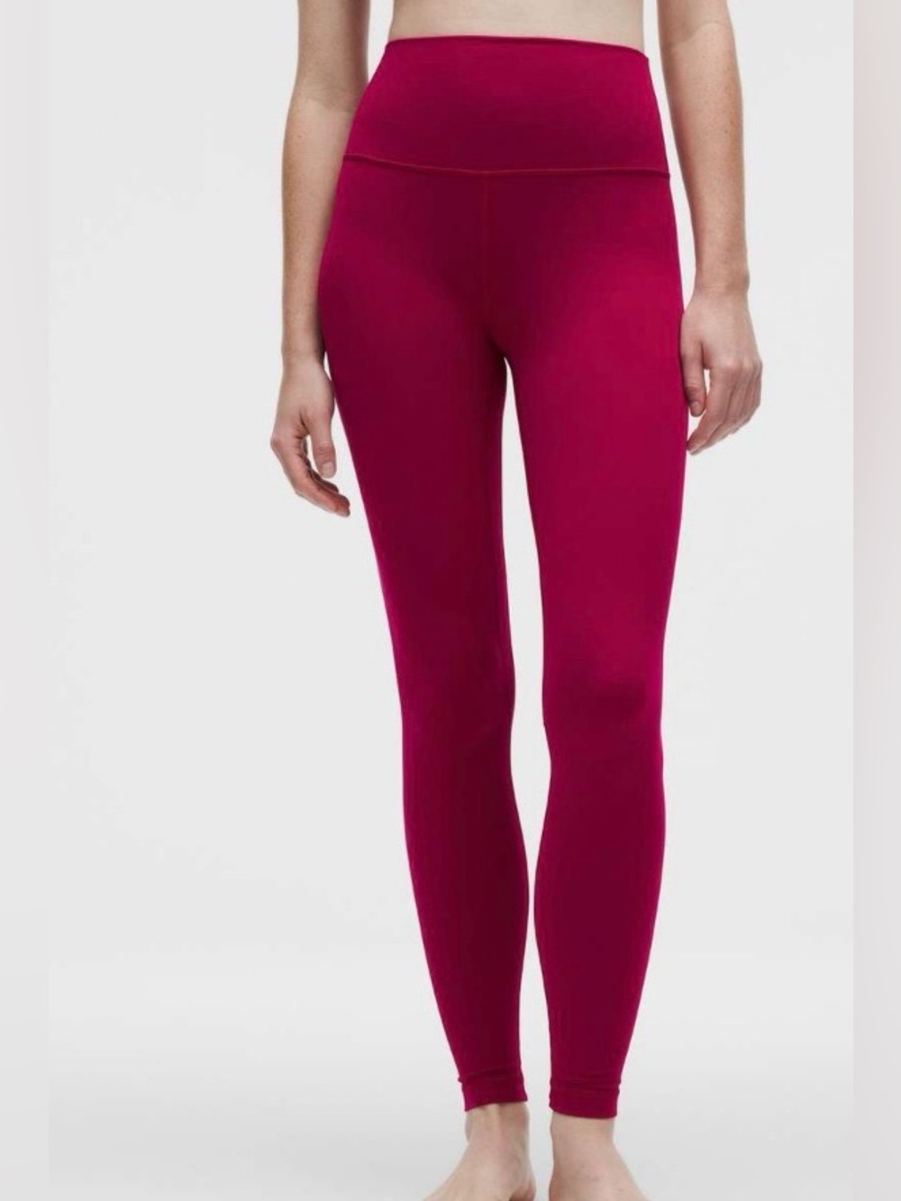 Lululemon Align High-Rise Leggings Red Size 2 25" Inseam Athleisure Yoga Pants